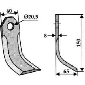 Y-Messer zu Agram Mulcher